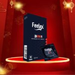 Bao cao su Gân Gai Kéo dài thời gian Nhiều Gel Feelex 3in1 3in1