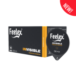 Bao cao su Feelex Invisible hương vani siêu mỏng, nhiều gel - Hộp 10 cái Feelex_Invisible_New 1