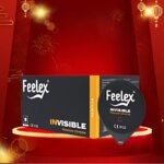 Bao cao su Feelex Invisible hương vani siêu mỏng, nhiều gel - Hộp 10 cái Invisible-1