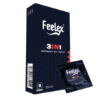 Bao cao su gân gai Feelex 3in1 kéo dài thời gian 3in1