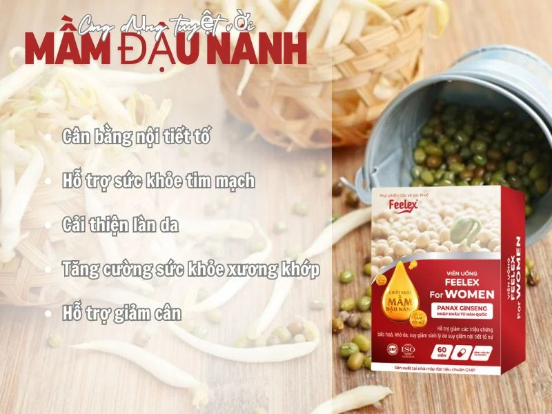 Tác dụng phụ của viên uống mầm đậu nành: Sự thật bạn cần biết Công dụng chính của viên uống mầm đậu nành