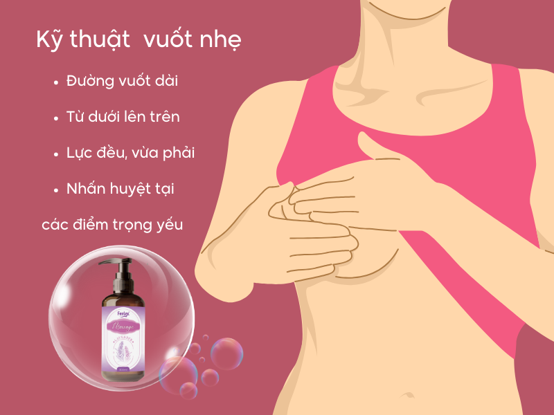 Massage tăng vòng 1 - Phương pháp tự nhiên cho vòng ngực hoàn hảo Cách mát xa ngực tăng vòng 1