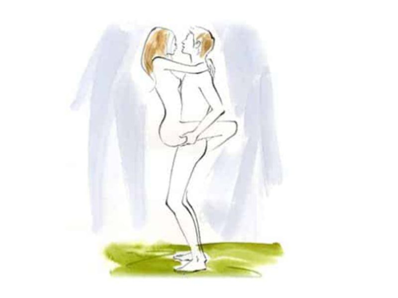 8 Tư thế quan hệ đứng để cuộc yêu thăng hoa đầy mới lạ Tư Thế Đứng Bế Nữ