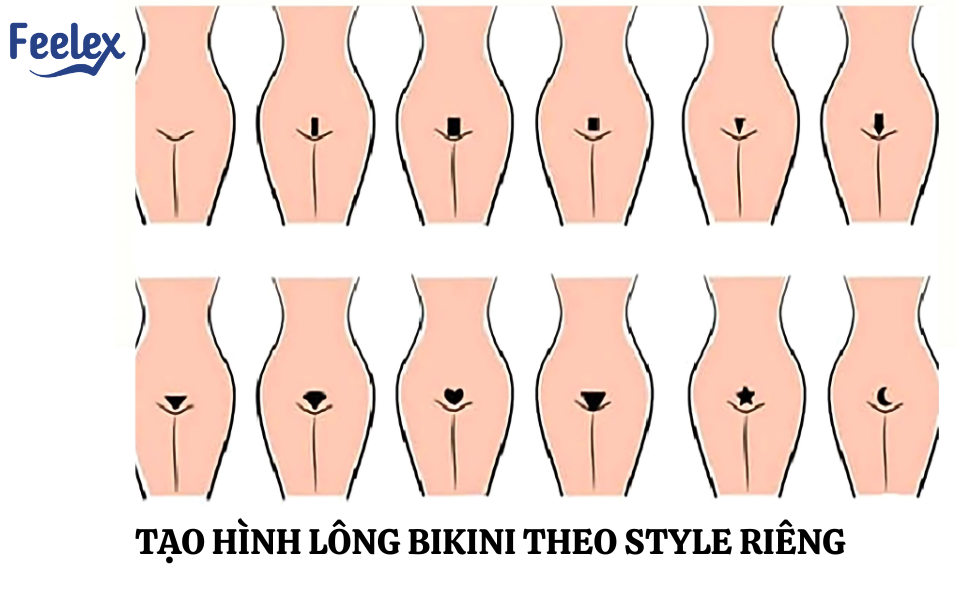 Tạo hình lông bikini theo style riêng
