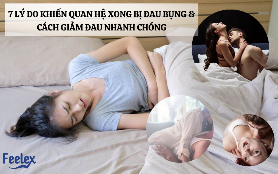 quan hệ xong bị đau bụng