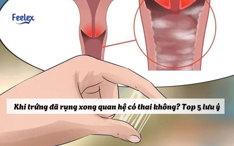 trứng đã rụng xong quan hệ có thai không