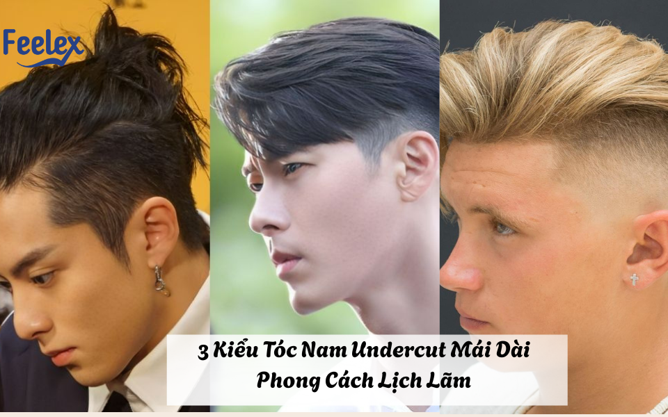 kiểu tóc nam undercut mái dài