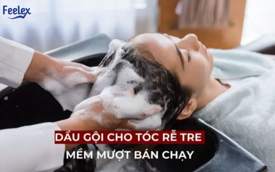 Dầu gội cho tóc dễ tre
