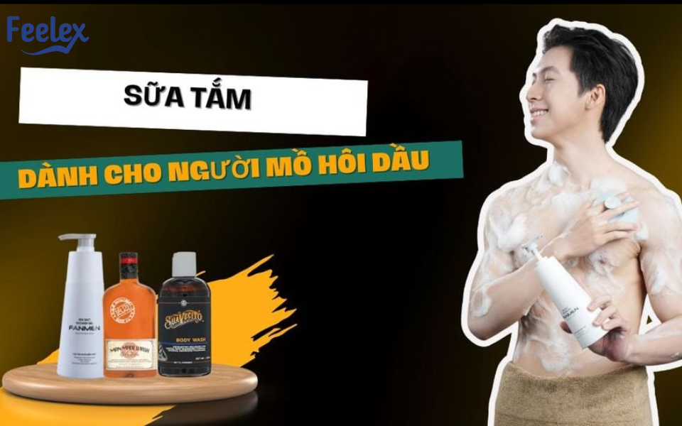 Sữa tắm trị mồ hôi dầu cho nam