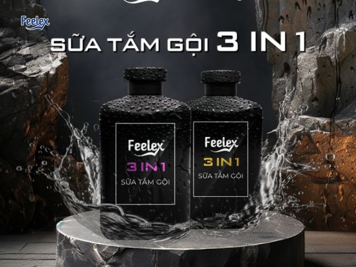 Top 7 Dầu Gội Trị Gàu Nấm Da Đầu Cho Nam Hiệu Quả – Sạch Sâu, Ngừa Tái Phát dung-them-sua-tam-goi-3in1-feelex