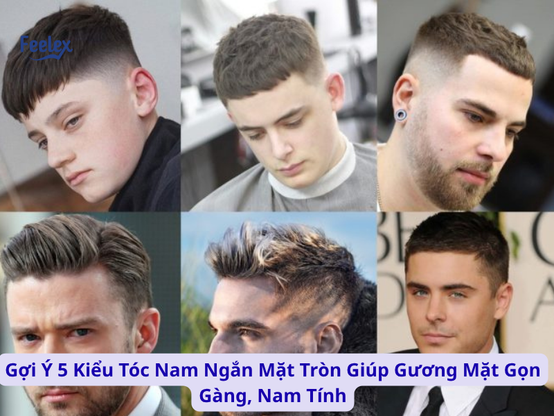 kieu toc nam ngan mat tron