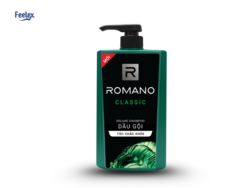7 Loại Dầu Gội Mượt Tóc Cho Nam Giúp Tóc Mềm Mượt, Gọn Gàng Cả Ngày Romano Classic Shampoo