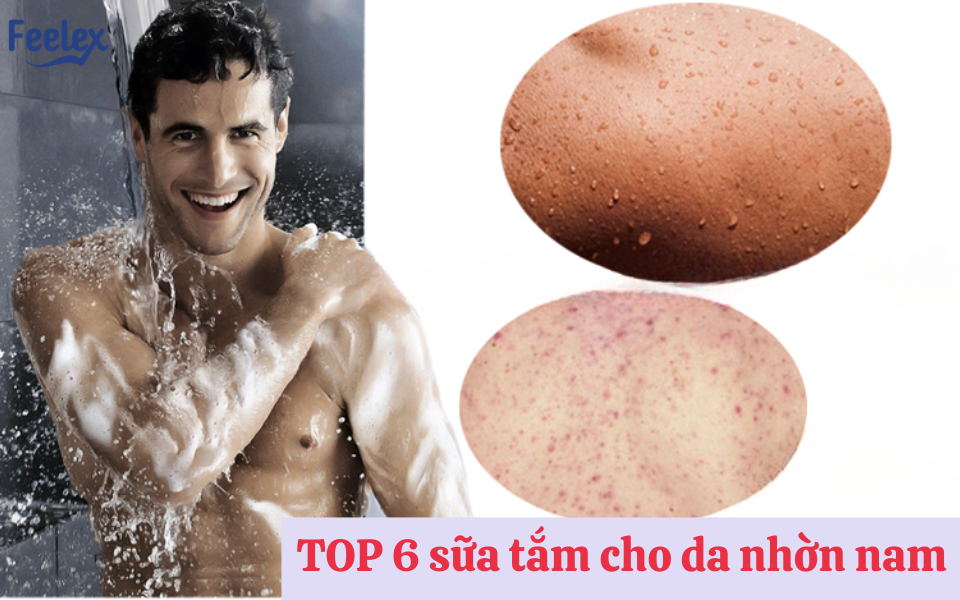 sữa tắm cho da nhờn nam