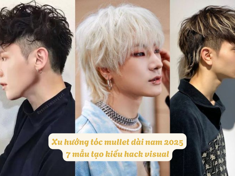 Tóc mullet dài nam