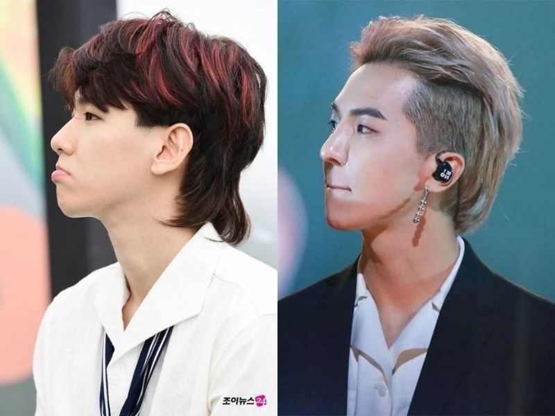 Tóc mullet ngắn với layer